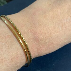 Gold-Tone Two Bangles - Women's Jewelry